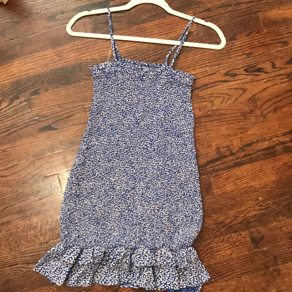 American Eagle strapless smocked mini dress. XS